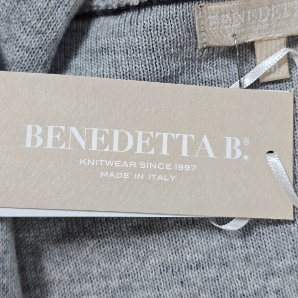 BENEDETTA B Knitwear Merino Wool Cashmere Blend‎ Cardigan Sweater M Italy - Picture 7 of 9